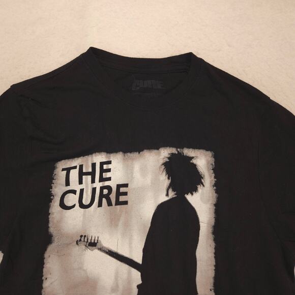 The Cure Band Crew Neck Short Sleeve Graphic T Shirt Mens Size Small S Black - Picture 1 of 9